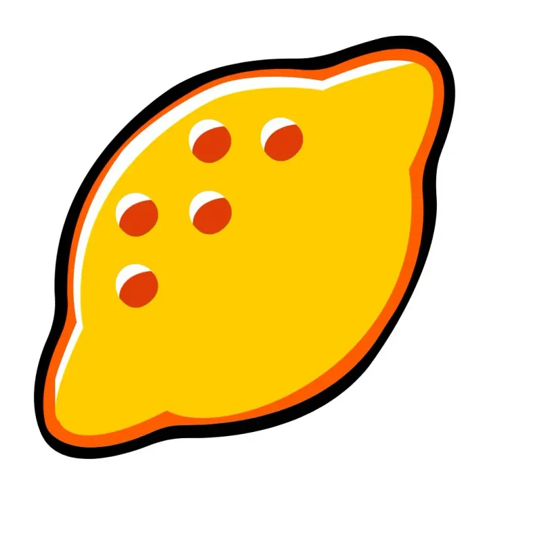 Yellow lemon icon used as a fruit slot symbol