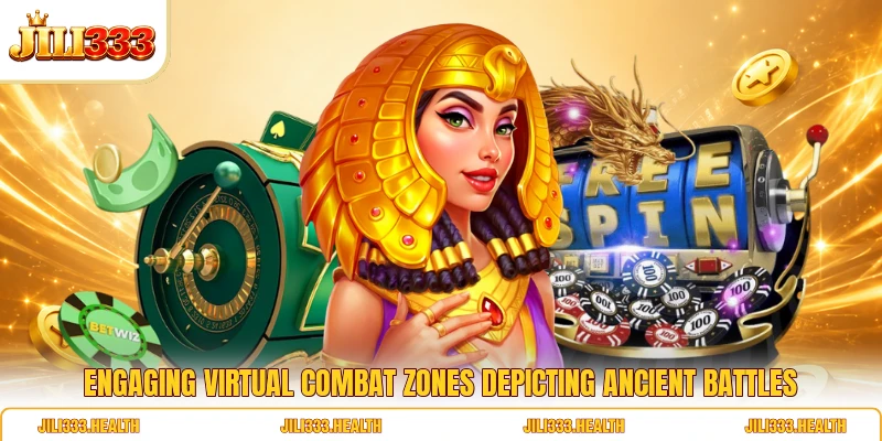 Engaging virtual combat zones depicting ancient battles