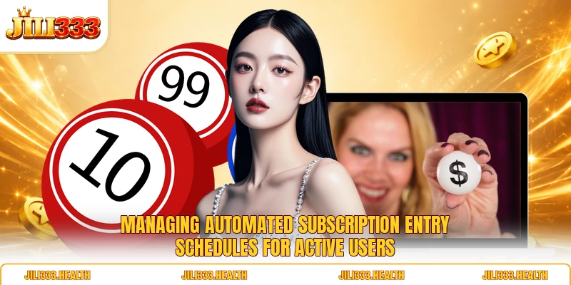 Managing automated subscription entry schedules for active users Managing automated subscription entry schedules for active users