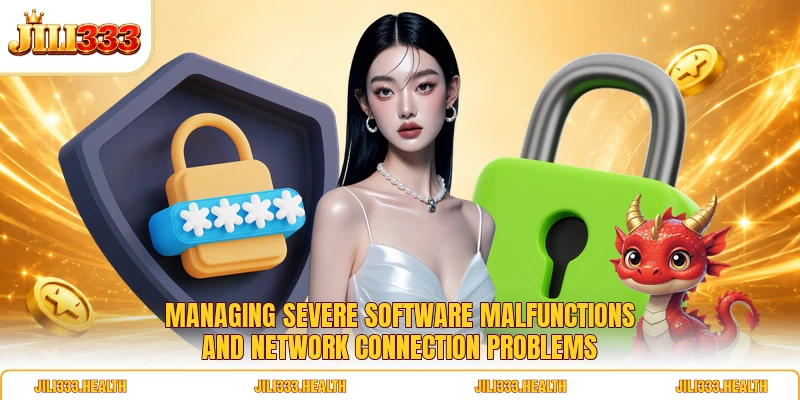 Managing severe software malfunctions and network connection problems