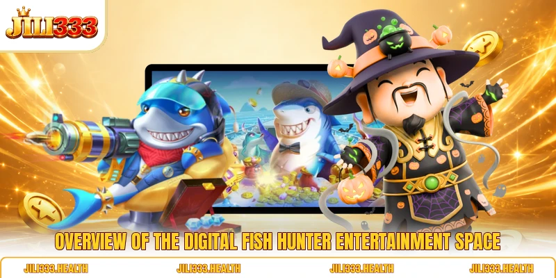 Overview of the digital Fish Hunter entertainment space