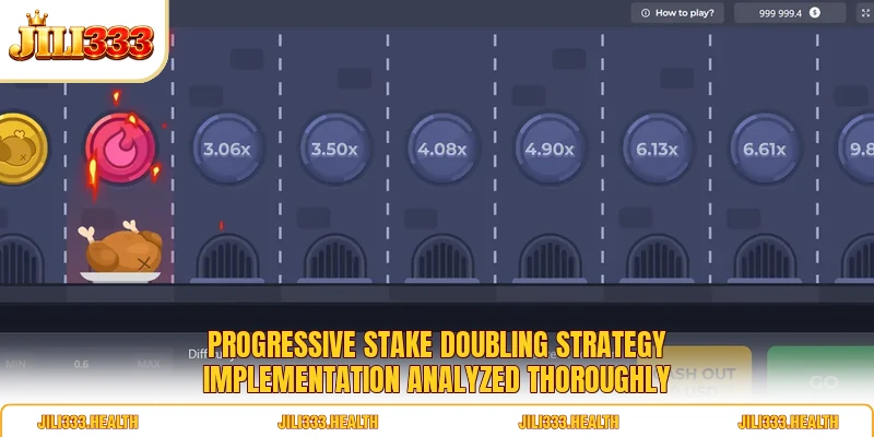 Progressive stake doubling strategy implementation analyzed thoroughly